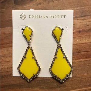 Kendra Scott Alexa yellow earrings